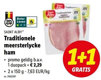 Promoties Traditionele meersterlycke ham - Saint Alby - Geldig van 04/07/2022 tot 09/07/2022 bij Lidl
