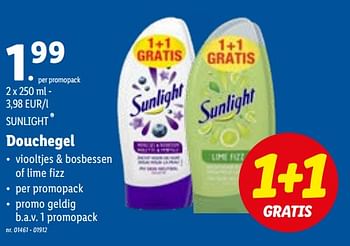 Promoties Douchegel - Sunlight - Geldig van 04/07/2022 tot 09/07/2022 bij Lidl