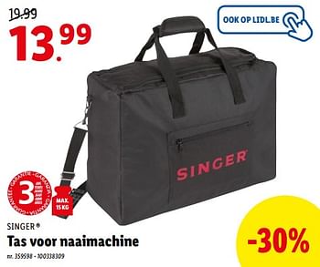 Promoties Tas voor naaimachine - Singer - Geldig van 04/07/2022 tot 09/07/2022 bij Lidl