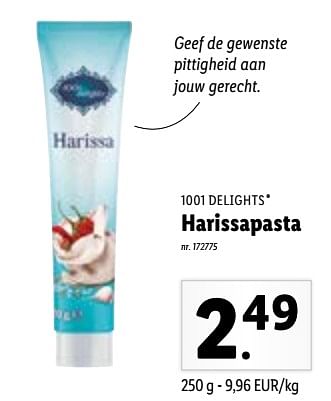 Promoties Harissapasta - 1001 Delights - Geldig van 04/07/2022 tot 09/07/2022 bij Lidl