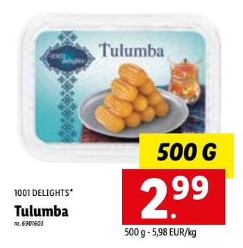 Promotions Tulumba - 1001 Delights - Valide de 04/07/2022 à 09/07/2022 chez Lidl