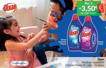 Promoties Dixan vloeibaar wasmiddel extreme power of color - Dixan - Geldig van 01/07/2022 tot 31/07/2022 bij Intermarche