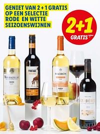 Geniet van 2 + 1 gratis op een selectie rode en witte seizoenswijnen-Rode wijnen