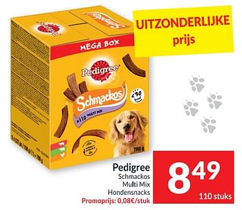 Promotions Pedigree schmackos multi mix hondensnacks - Pedigree - Valide de 28/06/2022 à 03/07/2022 chez Intermarche