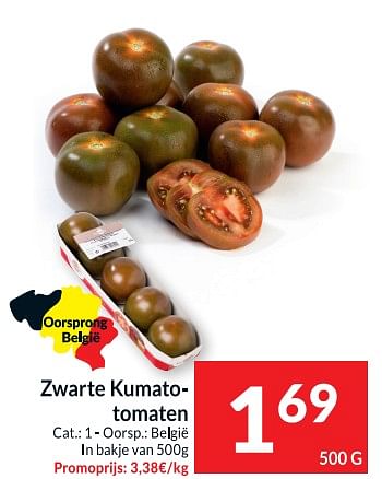 Promoties Zwarte kumato- tomaten - Huismerk - Intermarche - Geldig van 28/06/2022 tot 03/07/2022 bij Intermarche