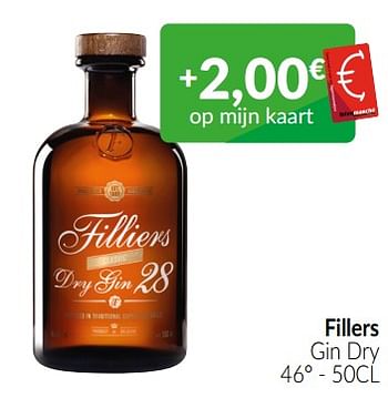 Promoties Fillers gin dry - Filler's - Geldig van 01/07/2022 tot 31/07/2022 bij Intermarche