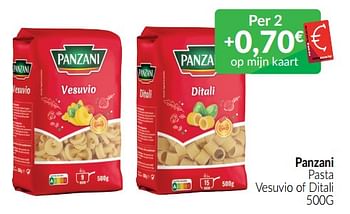 Promoties Panzani pasta vesuvio of ditali - Panzani - Geldig van 01/07/2022 tot 31/07/2022 bij Intermarche