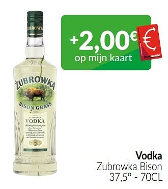 Promoties Vodka zubrowka bison - Zubrowka - Geldig van 01/07/2022 tot 31/07/2022 bij Intermarche