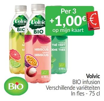 Promoties Volvic bio infusion - Volvic - Geldig van 01/07/2022 tot 31/07/2022 bij Intermarche