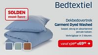 Dekbedovertrek garment dyed washed-Huismerk - Sleeplife