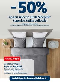 Dekbedovertrek superior jacquard-Huismerk - Sleeplife