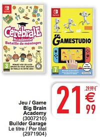Jeu - game big brain academy-Nintendo