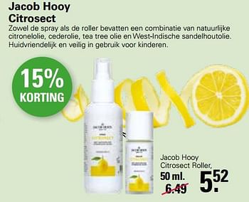Promoties Jacob hooy citrosect roller - Jacob Hooy - Geldig van 22/06/2022 tot 09/07/2022 bij De Online Drogist