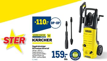 Promotions Kärcher hogedrukreiniger k4 premium universal - Kärcher - Valide de 29/06/2022 à 12/07/2022 chez Makro