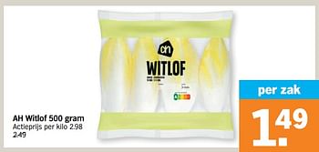 Promotions Ah witlof - Produit Maison - Albert Heijn - Valide de 27/06/2022 à 03/07/2022 chez Albert Heijn