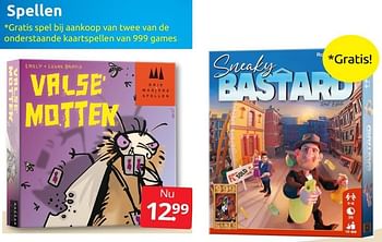 Promoties Spellen valse motten - 999games - Geldig van 24/06/2022 tot 04/09/2022 bij BoekenVoordeel