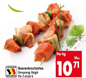 Promoties Boerenbrochettes - Huismerk - Match - Geldig van 29/06/2022 tot 05/07/2022 bij Match