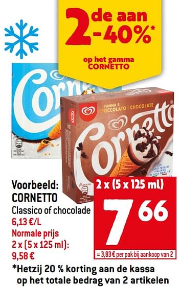 Promoties Cornetto classico of chocolade - Ola - Geldig van 29/06/2022 tot 05/07/2022 bij Match