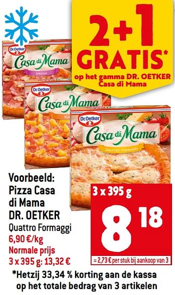 Promotions Pizza casa di mama dr. oetker - Dr. Oetker - Valide de 29/06/2022 à 05/07/2022 chez Match