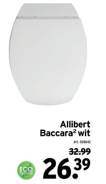 Promoties Allibert baccara2 wit - Allibert - Geldig van 22/06/2022 tot 19/07/2022 bij Gamma