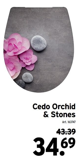 Promoties Cedo orchid + stones - Cedo - Geldig van 22/06/2022 tot 19/07/2022 bij Gamma