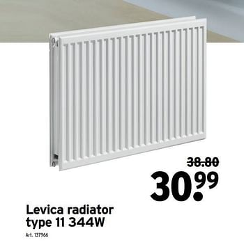 Promoties Levica radiator type 11 344w - Levica - Geldig van 22/06/2022 tot 19/07/2022 bij Gamma