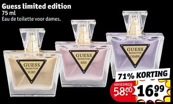 Promoties Guess limited edition - Guess - Geldig van 28/06/2022 tot 10/07/2022 bij Kruidvat