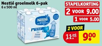 Promotions Nestlé groeimelk - Nestlé - Valide de 28/06/2022 à 10/07/2022 chez Kruidvat
