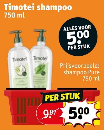 Promoties Shampoo pure - Timotei - Geldig van 28/06/2022 tot 10/07/2022 bij Kruidvat