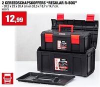 2 gereedschapskoffers regular r-box-Huismerk - Hubo 