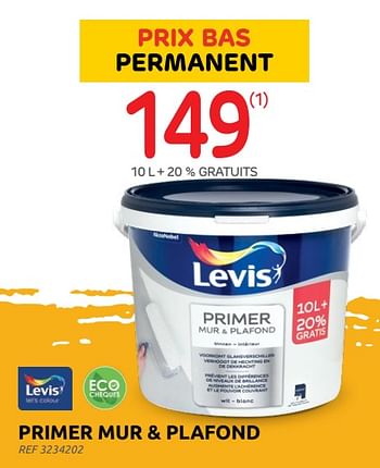 Promotions Primer mur + plafond - Levis - Valide de 29/06/2022 à 11/07/2022 chez Brico