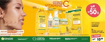 Promoties Micellair water met vitamine c - Garnier - Geldig van 29/06/2022 tot 12/07/2022 bij DI