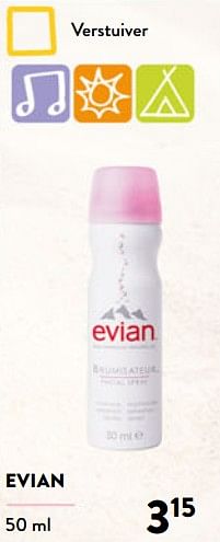Promotions Verstuiver - Evian - Valide de 29/06/2022 à 12/07/2022 chez DI