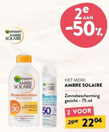 Promoties Zonnebescherming gezicht - Garnier - Geldig van 29/06/2022 tot 12/07/2022 bij DI