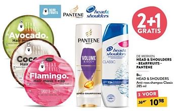 Promoties Head + shouders anti-roos shampoo classic - Head & Shoulders - Geldig van 29/06/2022 tot 12/07/2022 bij DI