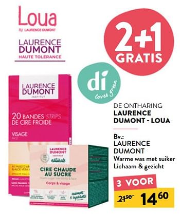 Promoties Laurence dumont warme was met suiker lichaam + gezicht - Laurence Dumont - Geldig van 29/06/2022 tot 12/07/2022 bij DI