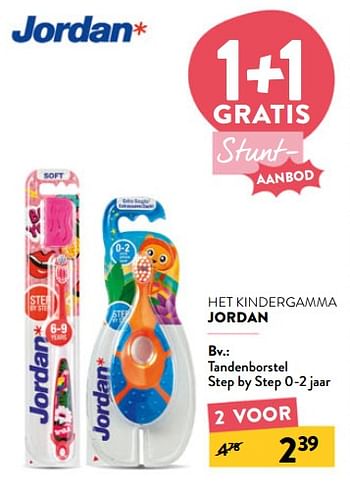 Promoties Tandenborstel step by step - Jordan - Geldig van 29/06/2022 tot 12/07/2022 bij DI