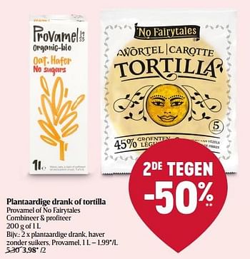 Promoties Plantaardige drank, haver zonder suikers, provamel - Provamel - Geldig van 30/06/2022 tot 06/07/2022 bij Delhaize
