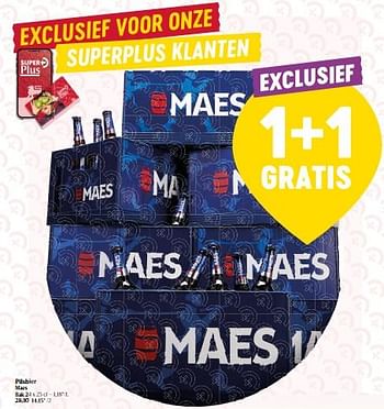Promoties Pilsbier maes - Maes - Geldig van 30/06/2022 tot 06/07/2022 bij Delhaize