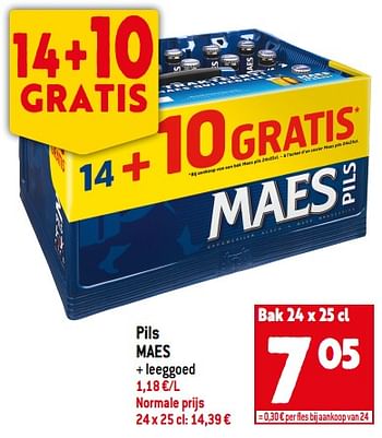 Promoties Pils maes - Maes - Geldig van 29/06/2022 tot 05/07/2022 bij Louis Delhaize