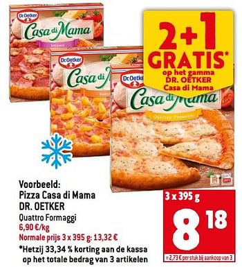 Promoties Pizza casa di mama dr. oetker - Dr. Oetker - Geldig van 29/06/2022 tot 05/07/2022 bij Louis Delhaize