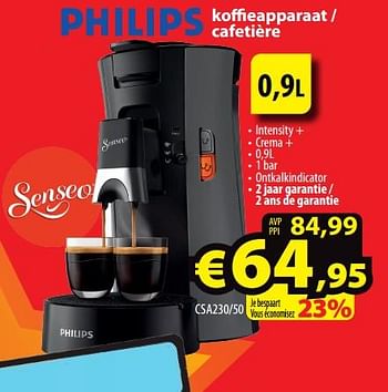 Promoties Philips koffieapparaat - cafetière csa230-50 - Philips - Geldig van 01/07/2022 tot 31/07/2022 bij ElectroStock