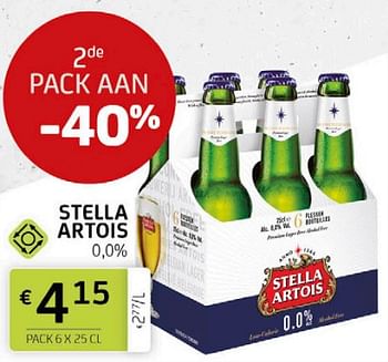 Promotions Stella artois - Stella Artois - Valide de 01/07/2022 à 14/07/2022 chez BelBev