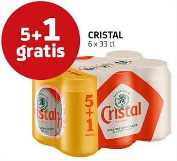 Promoties Cristal 5 + 1 gratis - Cristal - Geldig van 01/07/2022 tot 14/07/2022 bij BelBev