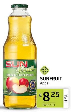 Promoties Sunfruit appel - sunfruit - Geldig van 01/07/2022 tot 14/07/2022 bij BelBev