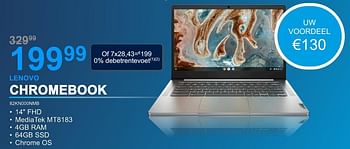 Promoties Lenovo chromebook 82kn000nmb - Lenovo - Geldig van 01/07/2022 tot 31/07/2022 bij Auva