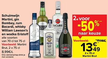Promoties Martini brut - Martini - Geldig van 29/06/2022 tot 11/07/2022 bij Carrefour