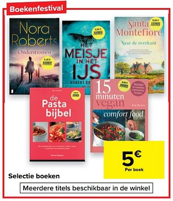 Promoties Selectie boeken - Huismerk - Carrefour  - Geldig van 29/06/2022 tot 11/07/2022 bij Carrefour