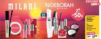 Promotions Deborah milano mascara formula pura bleu - Deborah Milano - Valide de 29/06/2022 à 12/07/2022 chez DI