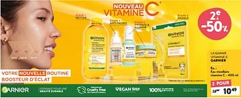 Promotions Eau micellaire vitamine c - Garnier - Valide de 29/06/2022 à 12/07/2022 chez DI